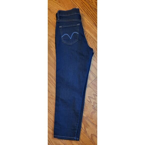 Levi's 512 Womens (Size 4) Blue Denim Perfectly Slimming Ankle Pencil Jeans - Picture 14 of 16